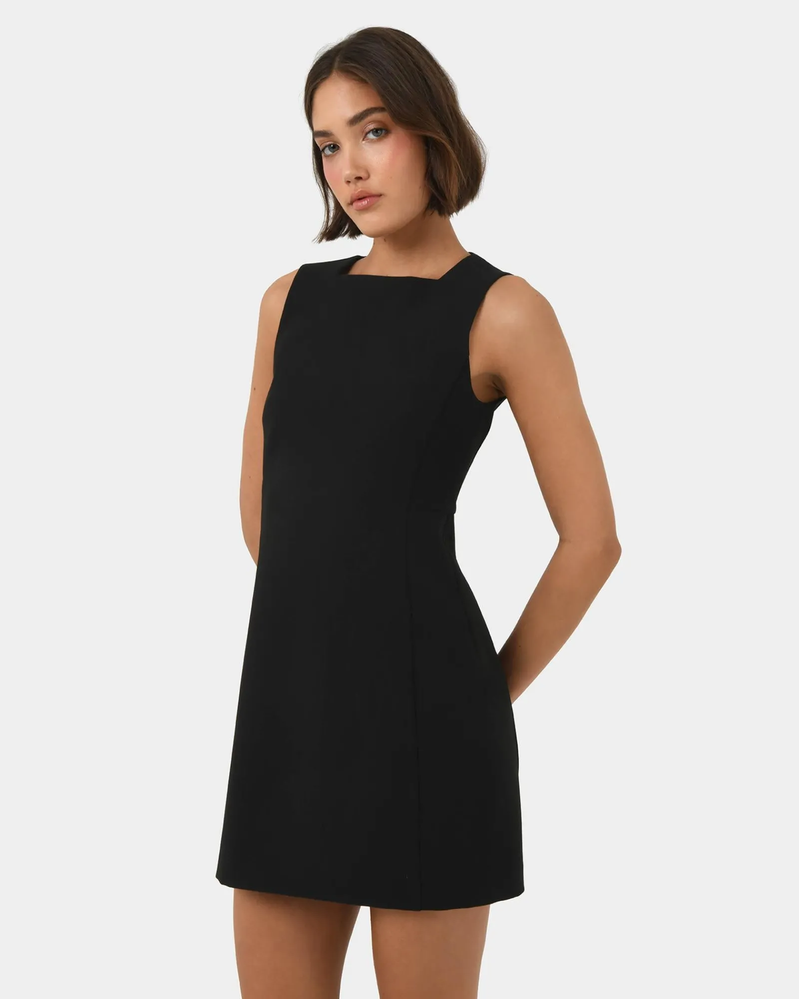 Forcast Ava Square Neck Panel Dress* Mini Dresses|Mini Dresses