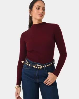 Forcast Avelyn Mock Neck Knit* Long Sleeve Tops|Work Tops