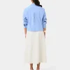 Forcast Baire Pleated Crop Shirt* T-Shirts & Tops|Long Sleeve Tops