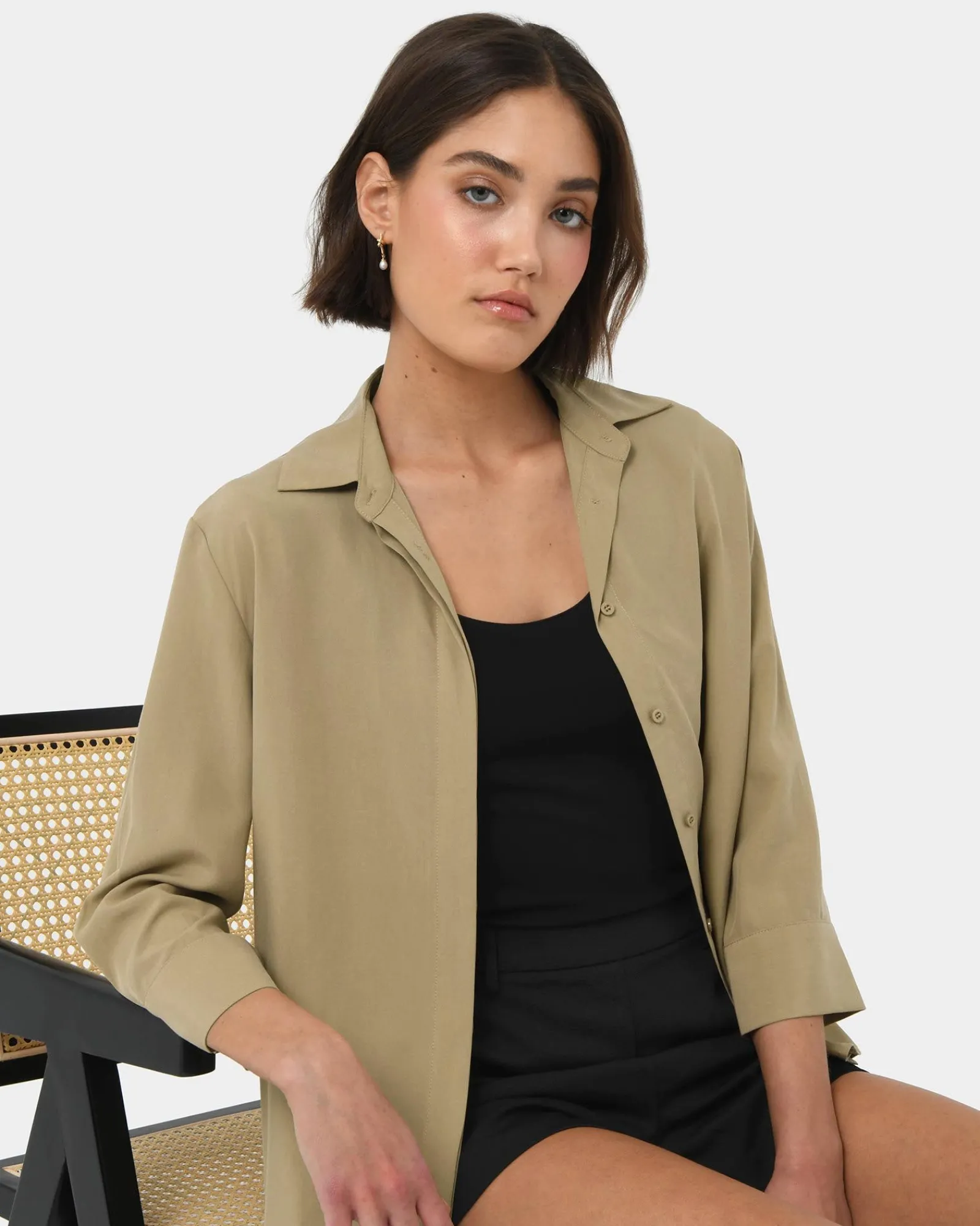 Forcast Bella 3/4 Sleeve Shirt* T-Shirts & Tops|Long Sleeve Tops