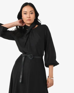 Forcast Bellini Twist Neck Blouse* T-Shirts & Tops|Long Sleeve Tops