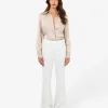 Forcast Belmore Crepe Flared Pants* High-Waisted Pants|Work Pants