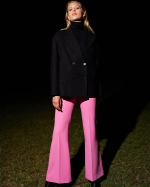 Forcast Belmore Crepe Flared Pants* High-Waisted Pants|Work Pants