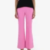 Forcast Belmore Crepe Flared Pants* High-Waisted Pants|Work Pants