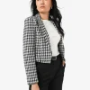 Forcast Bennet Houndstooth Crop Blazer* Jackets & Blazers|Matching Sets