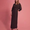 Forcast Betty Wrap Tie Dress* Midi Dresses|Midi Dresses
