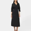 Forcast Betty Wrap Tie Dress* Midi Dresses|Midi Dresses