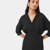 Forcast Betty Wrap Tie Dress* Midi Dresses|Midi Dresses