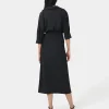 Forcast Betty Wrap Tie Dress* Midi Dresses|Midi Dresses