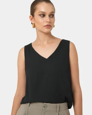 Forcast Blair V-neck Crop Top* T-Shirts & Tops|Work Tops