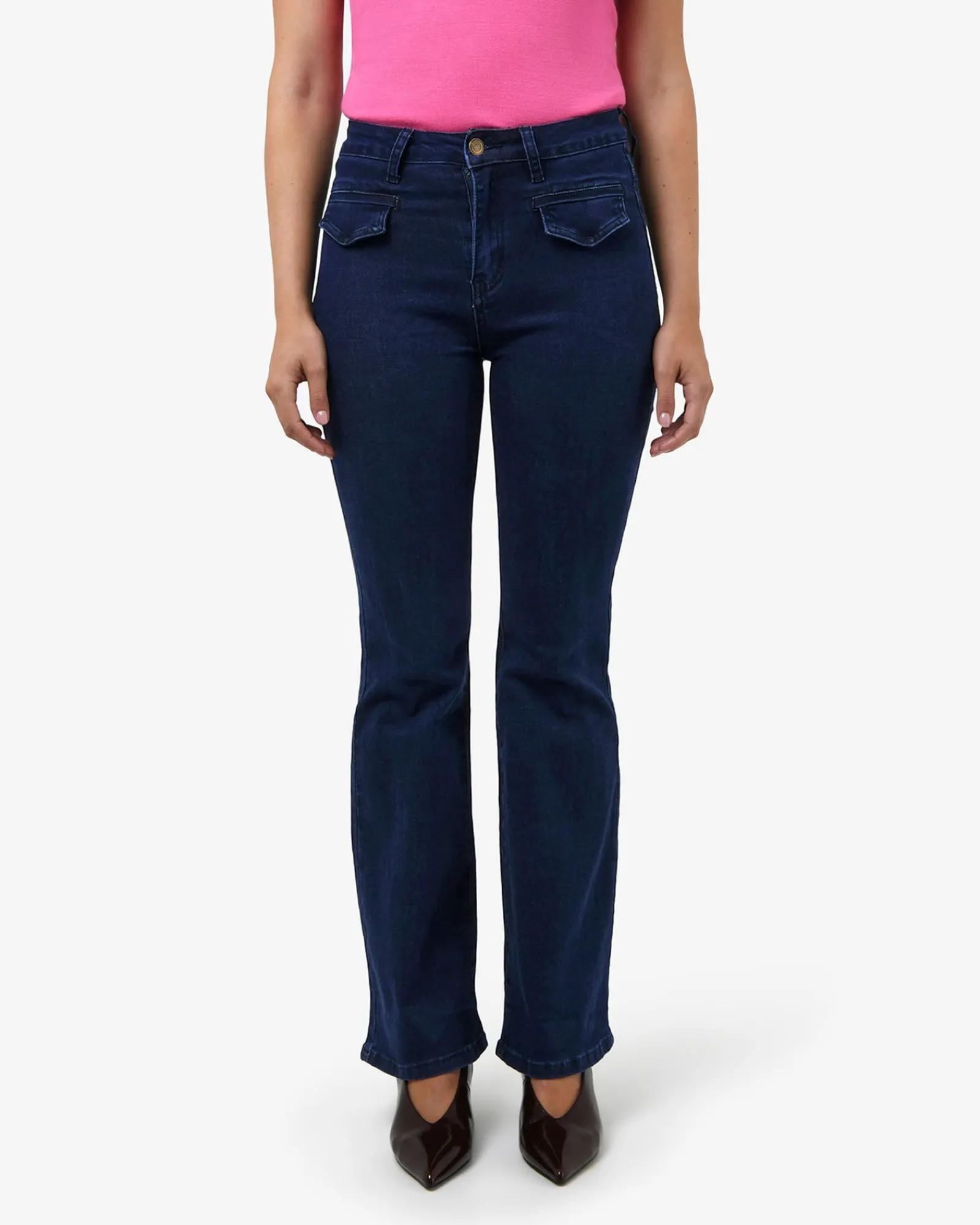 Forcast Bondi Flared Leg Jeans* High-Waisted Pants|Denim