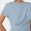 Forcast Bonnie Gathered Peplum Top* T-Shirts & Tops|Work Tops