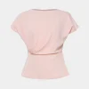 Forcast Bonnie Gathered Peplum Top* T-Shirts & Tops|Work Tops