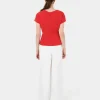 Forcast Bonnie Gathe Peplum Top* T-Shirts & Tops|Work Tops