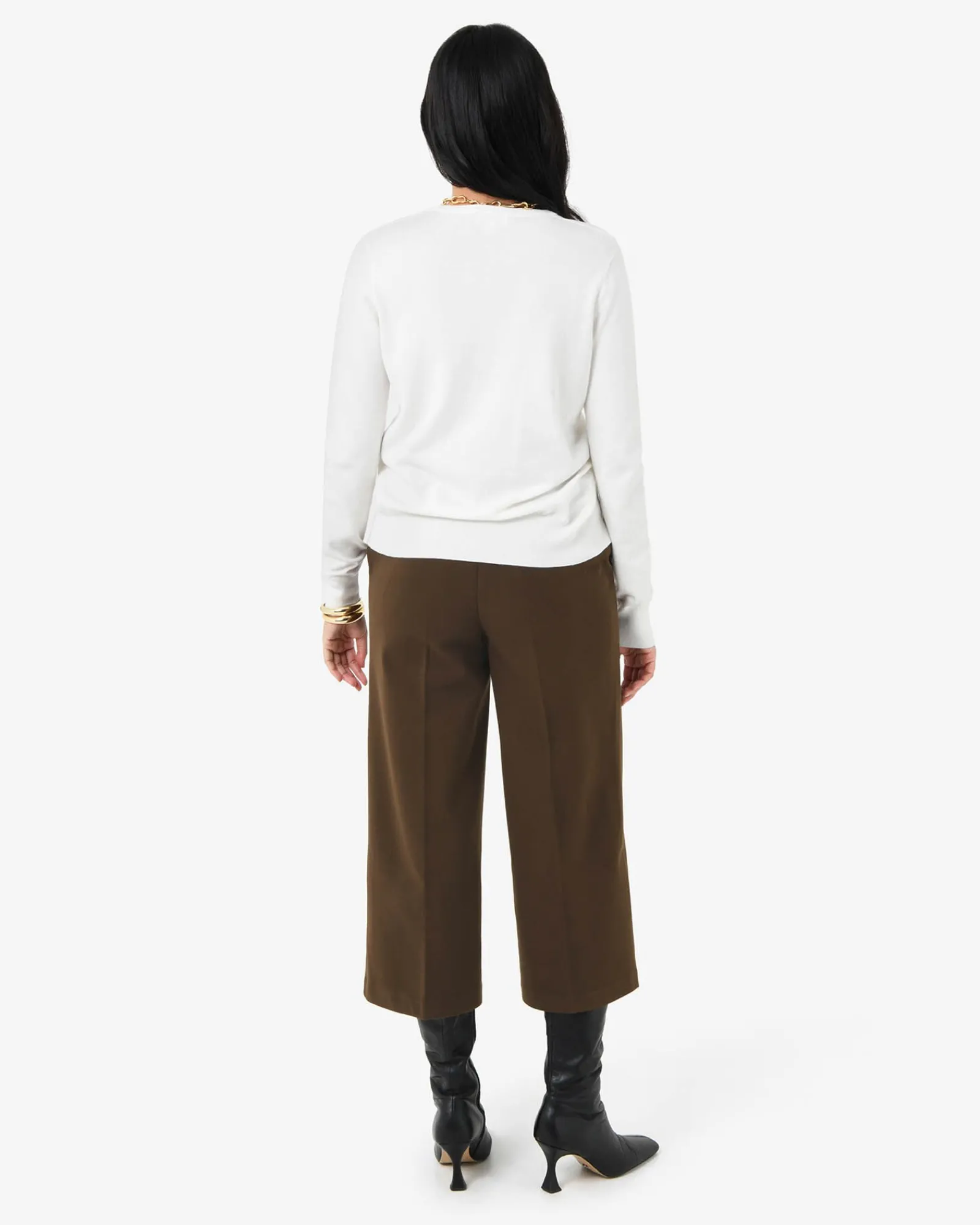Forcast Brighton Wide Leg Culottes* Cropped Pants|High-Waisted Pants