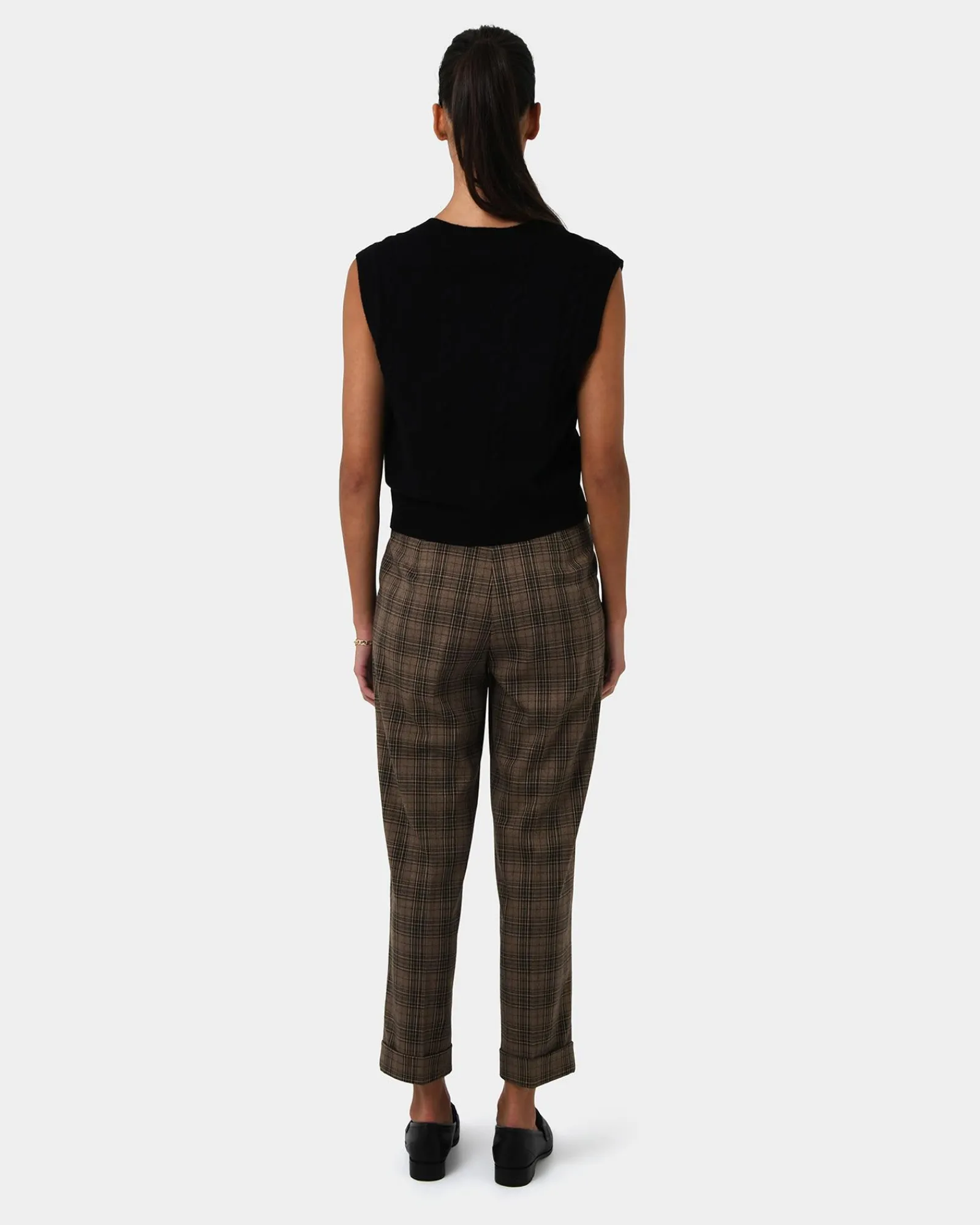 Forcast Candice Straight Leg Pants* Cropped Pants|High-Waisted Pants