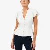 Forcast Carissa Gathered Sleeve Top* T-Shirts & Tops|Work Tops