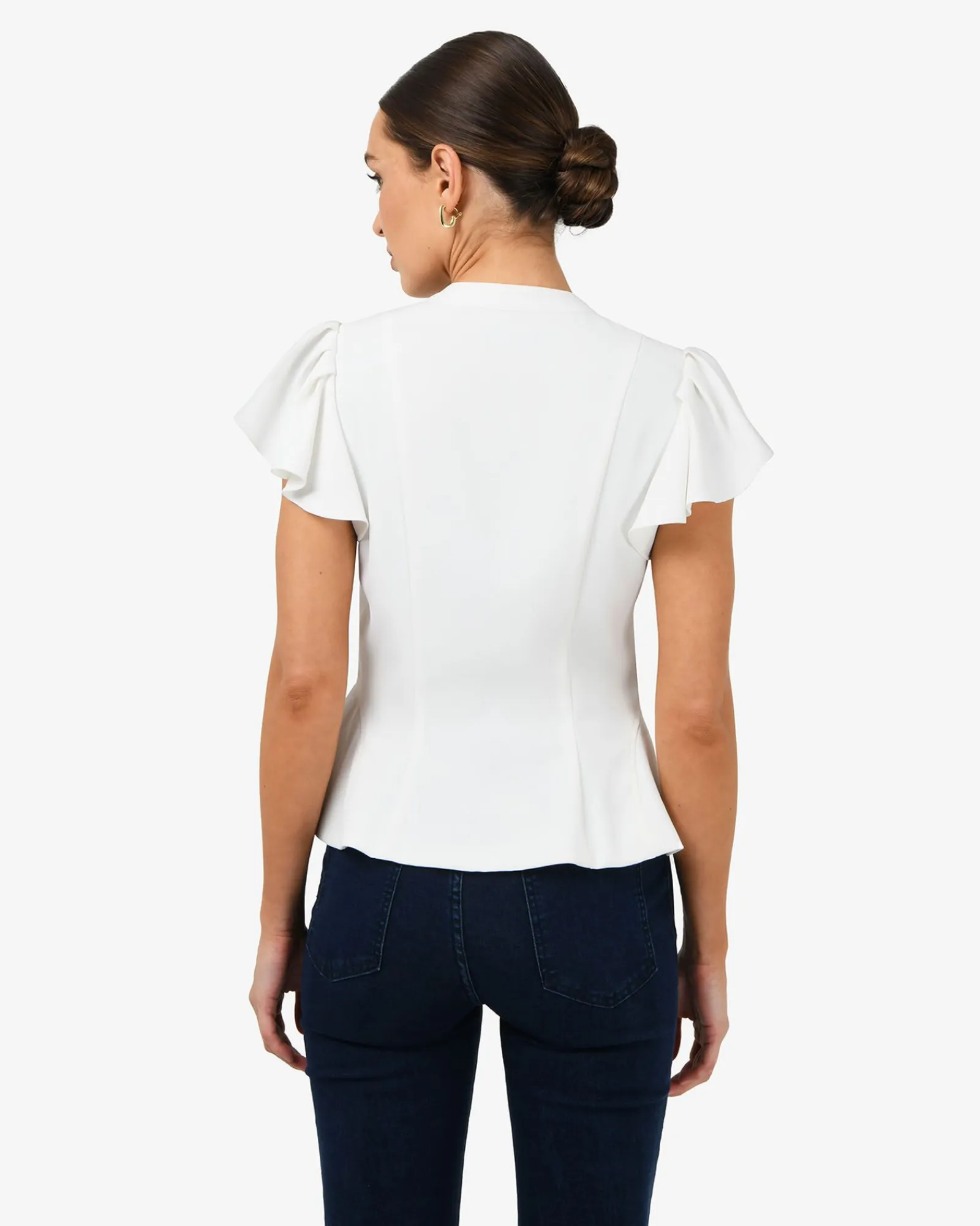 Forcast Carissa Gathered Sleeve Top* T-Shirts & Tops|Work Tops