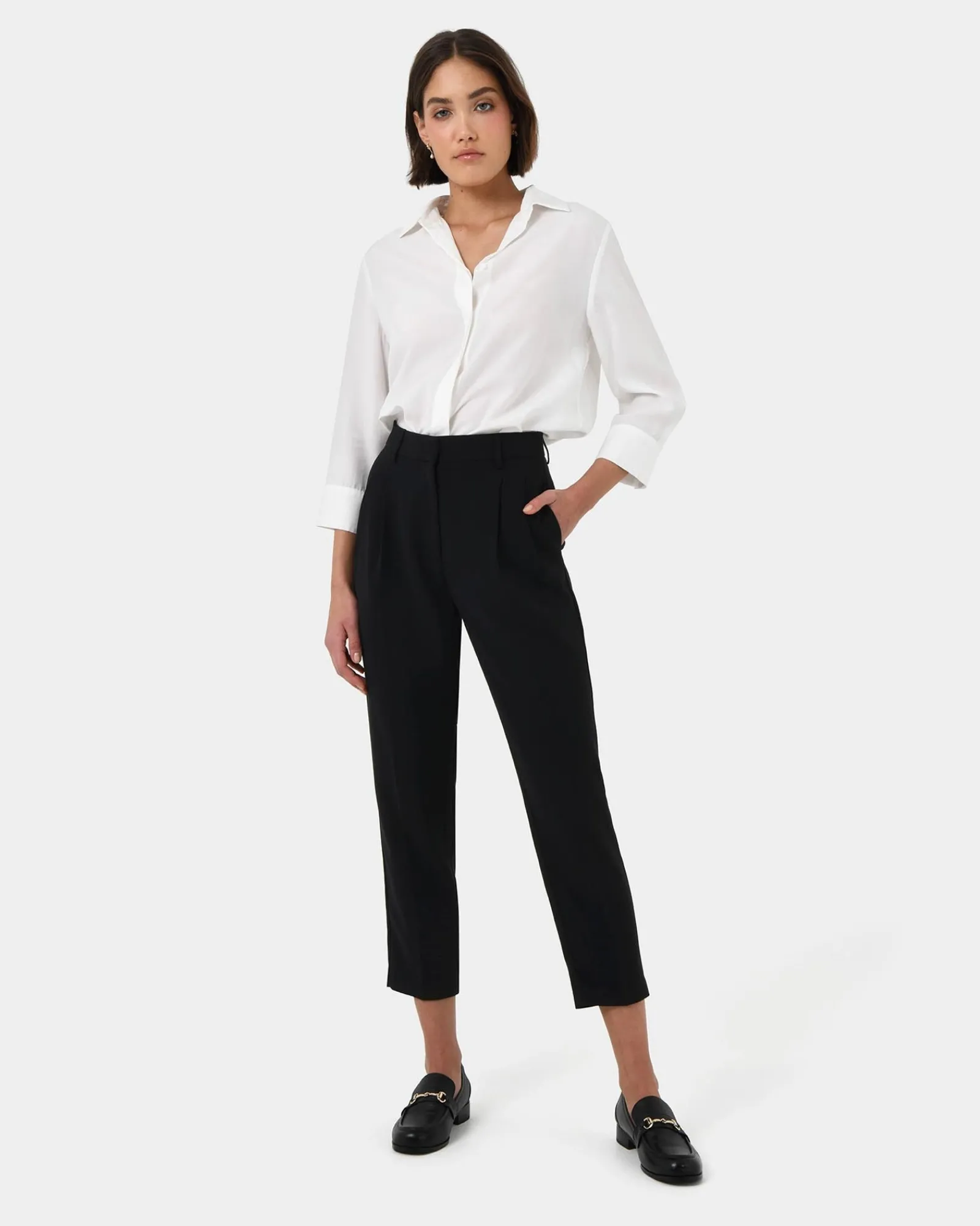 Forcast Carter 2 Slim Pants* High-Waisted Pants|Slim Leg Pants