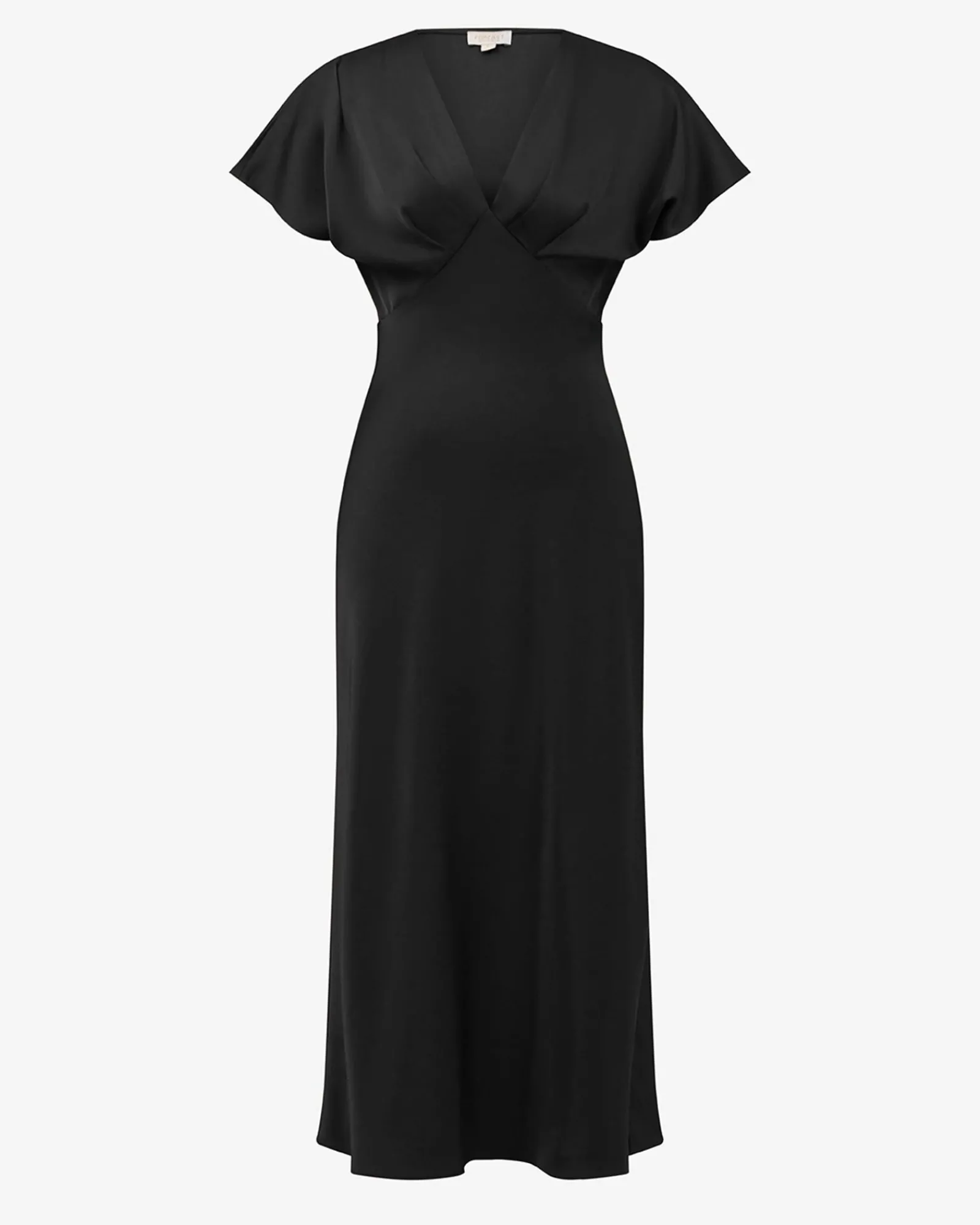 Forcast Catalina V-neck Satin Dress* Midi Dresses|Midi Dresses