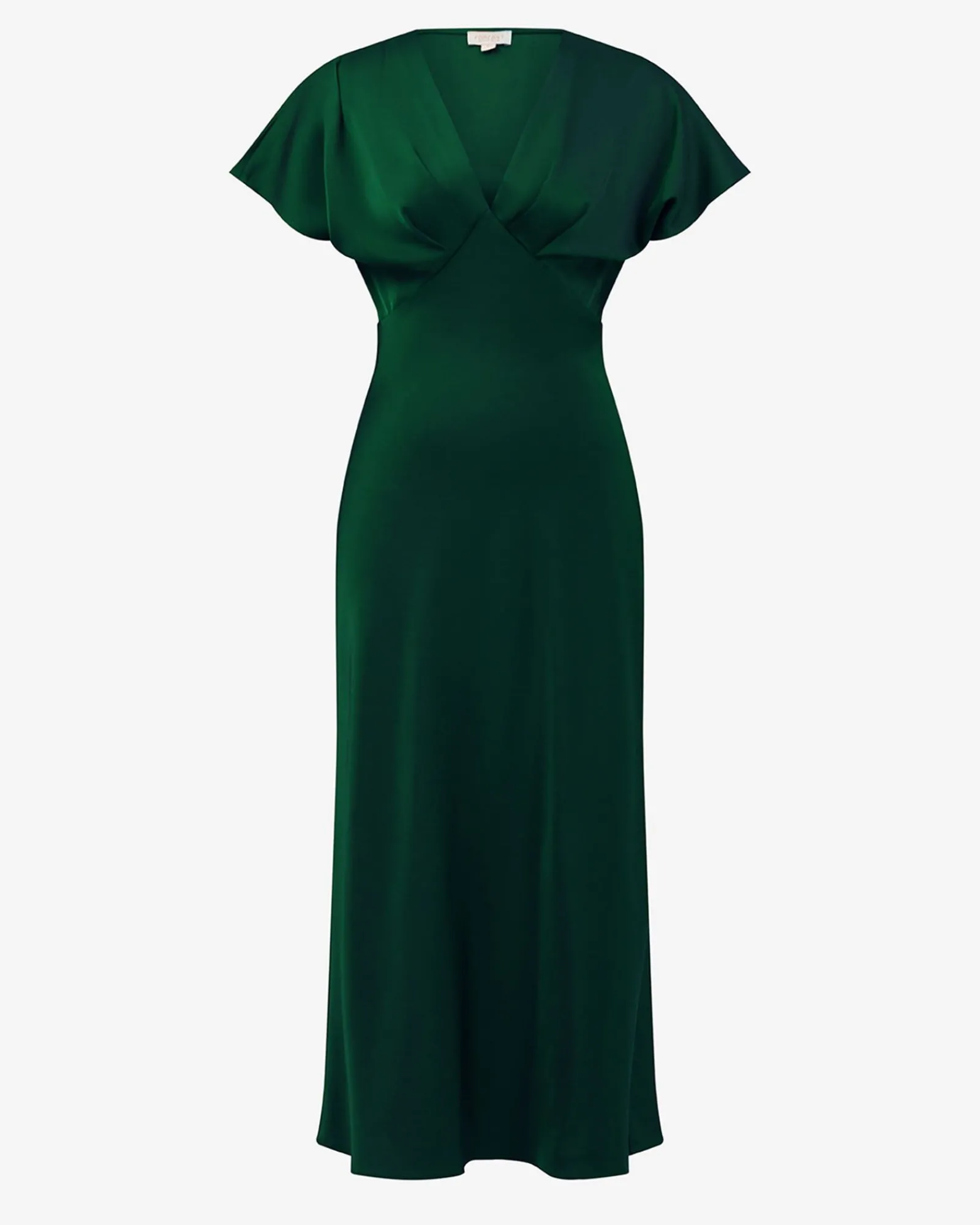 Forcast Catalina V-neck Satin Dress* Midi Dresses|Midi Dresses