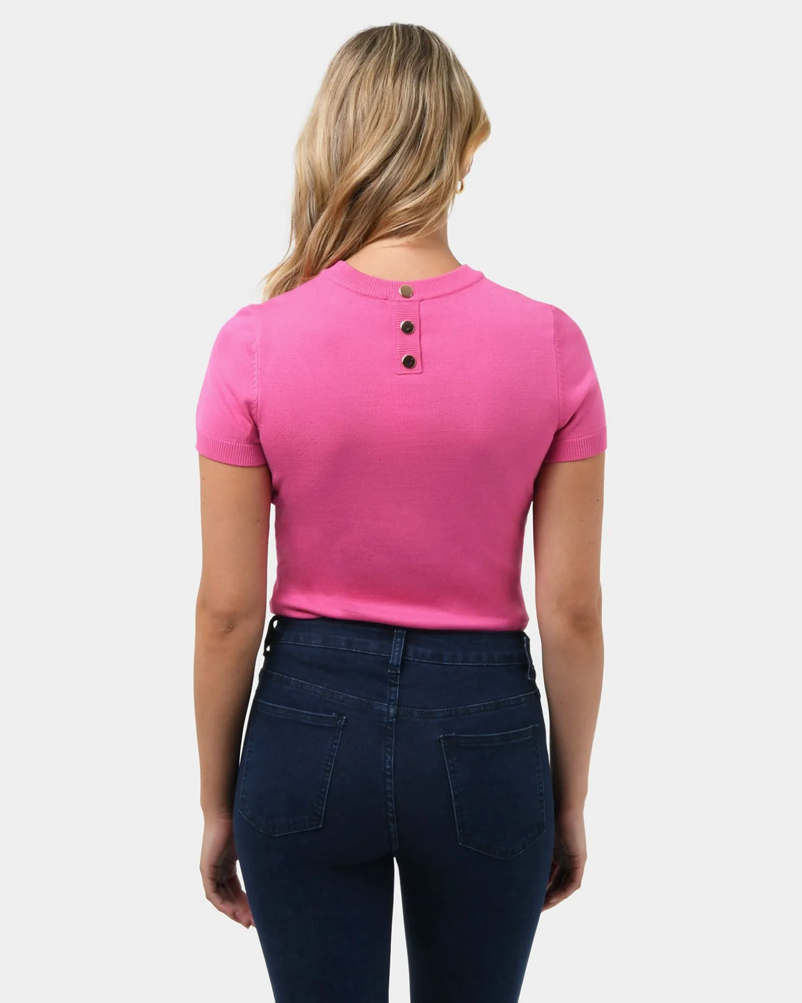 Forcast Catherine Short Sleeve Knit* T-Shirts & Tops|Work Tops