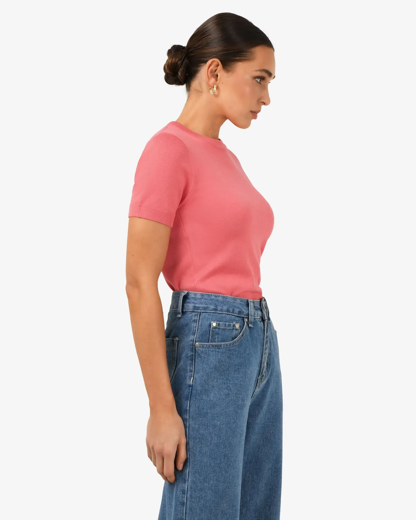 Forcast Catherine Short Sleeve Knit* T-Shirts & Tops|Work Tops