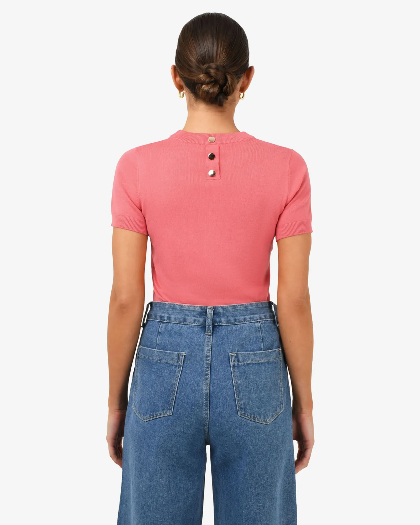 Forcast Catherine Short Sleeve Knit* T-Shirts & Tops|Work Tops