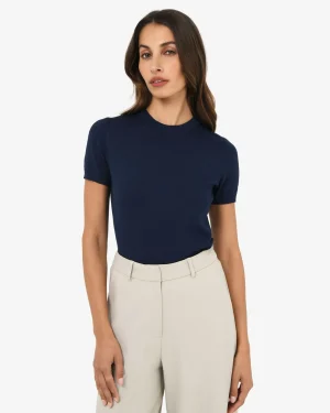 Forcast Catherine Short Sleeve Knit* T-Shirts & Tops|Work Tops