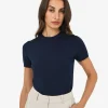 Forcast Catherine Short Sleeve Knit* T-Shirts & Tops|Work Tops