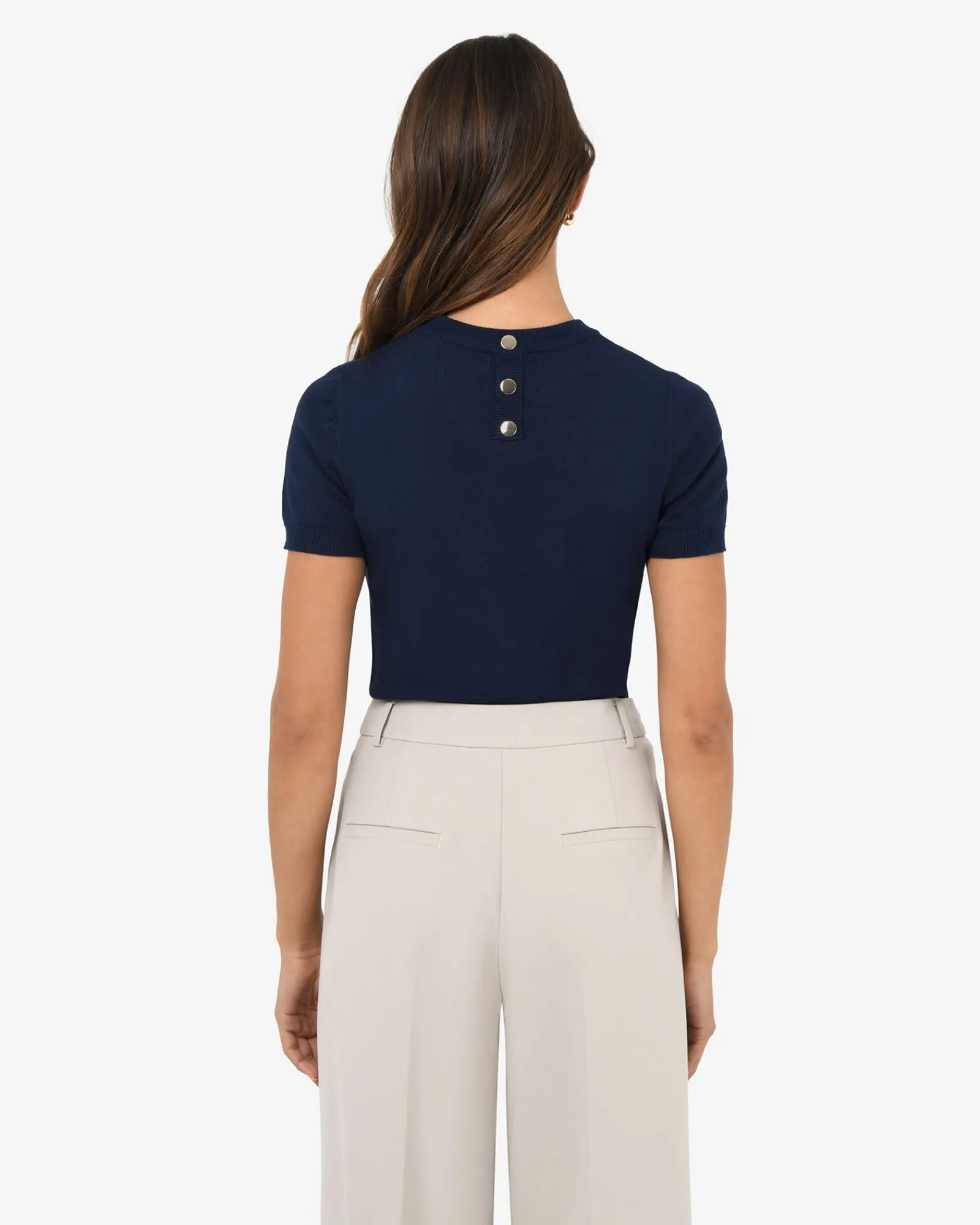Forcast Catherine Short Sleeve Knit* T-Shirts & Tops|Work Tops