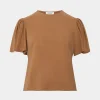 Forcast Cayla Gathered Sleeve Tee* T-Shirts & Tops|Work Tops