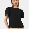 Forcast Cayla Gathered Sleeve Tee* T-Shirts & Tops|Work Tops