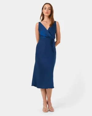 Forcast Cherish Tie-waist Midi Dress* Midi Dresses|Midi Dresses