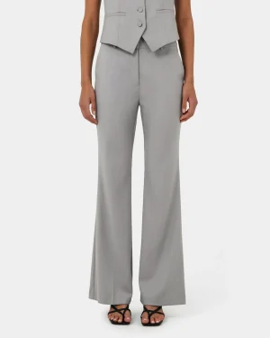 Forcast Chloe Bootleg Pants* High-Waisted Pants|Work Pants