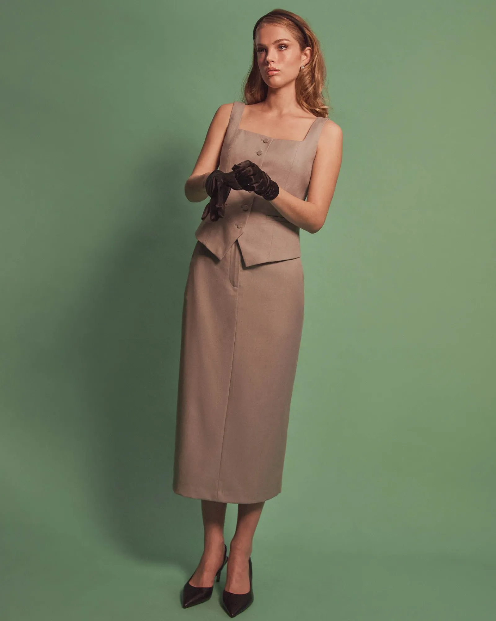 Forcast Chloe Panel Skirt* Midi & Maxi Skirts|Work Skirts