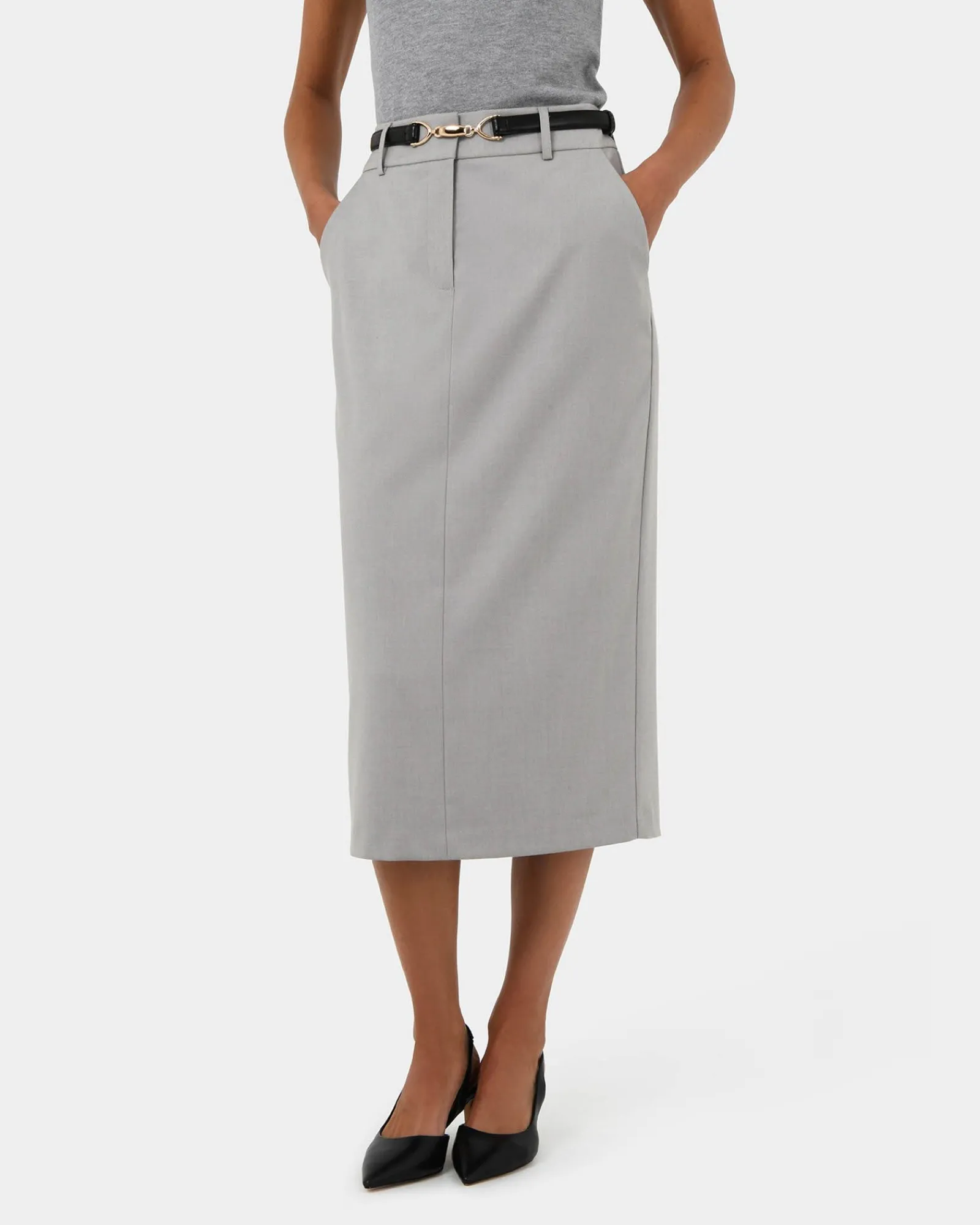 Forcast Chloe Panel Skirt* Midi & Maxi Skirts|Work Skirts