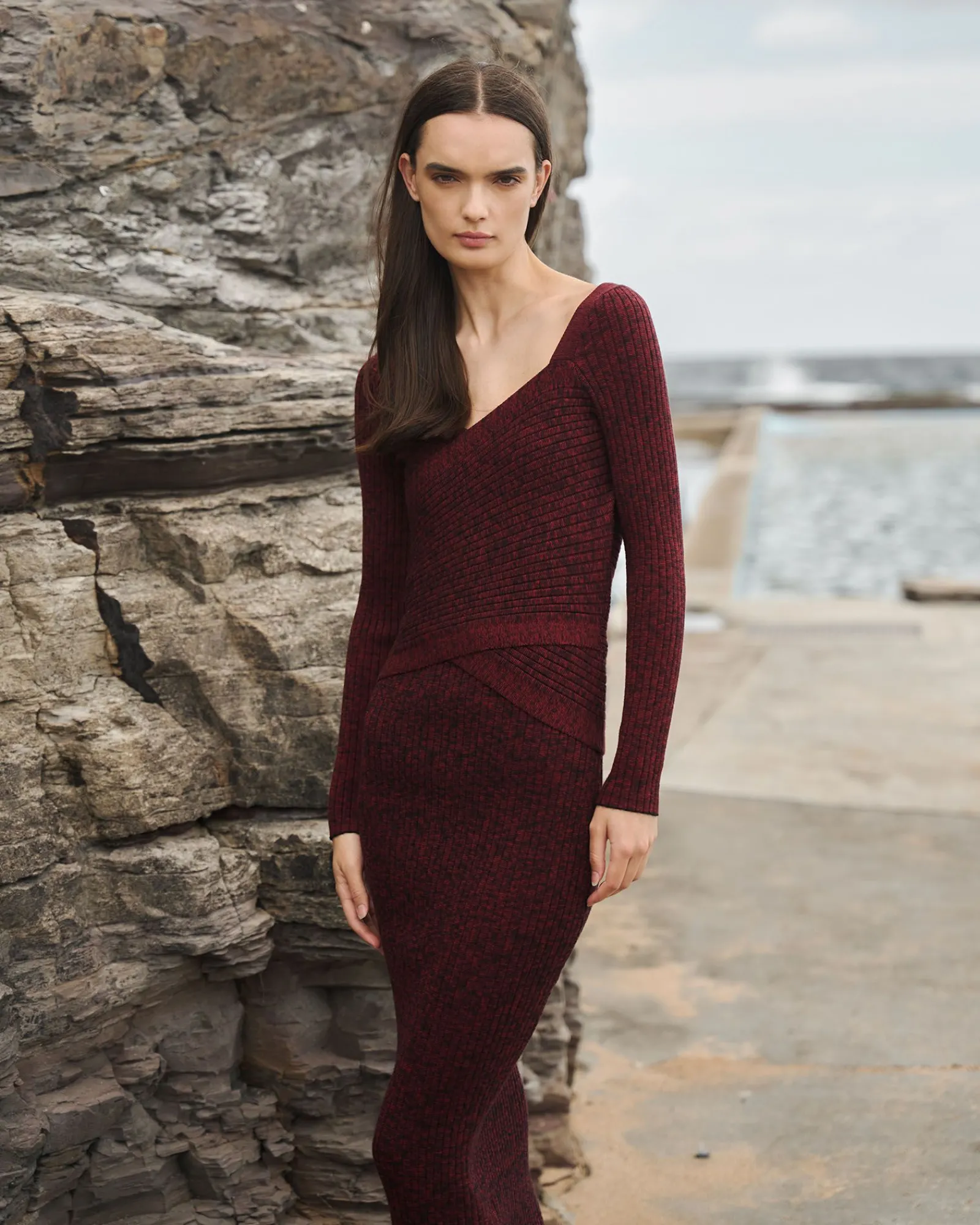 Forcast Cienna Knit Skirt* Midi & Maxi Skirts|Work Skirts