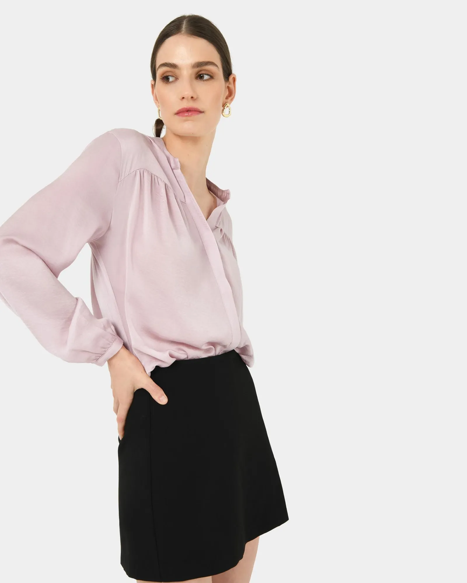 Forcast Claire V-neck Blouse* T-Shirts & Tops|Long Sleeve Tops