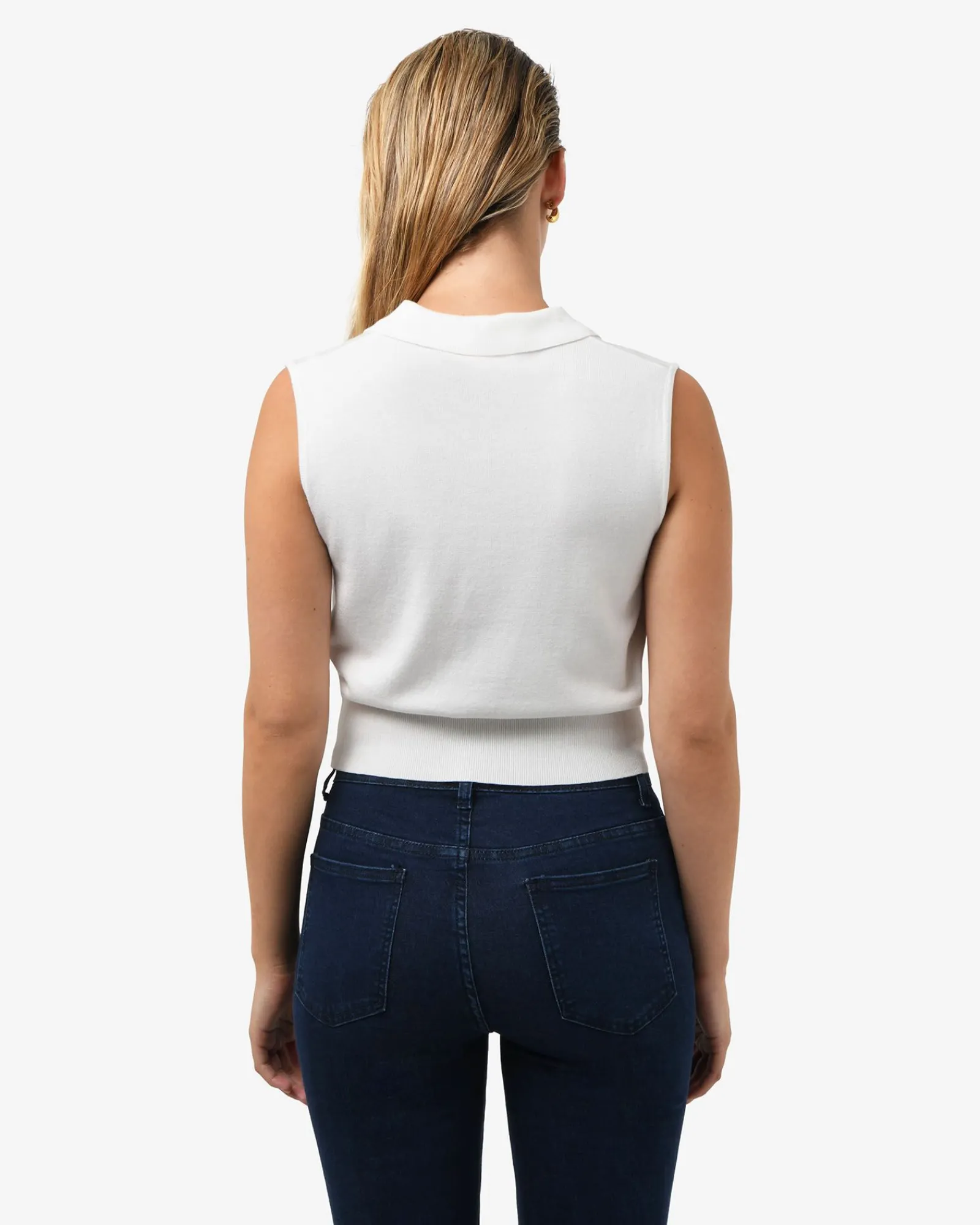 Forcast Collins Collar Knit Top* T-Shirts & Tops|Work Tops