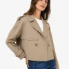Forcast Collins Cropped Trench Coat* Coats|Work Jackets