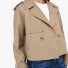 Forcast Collins Cropped Trench Coat* Coats|Work Jackets