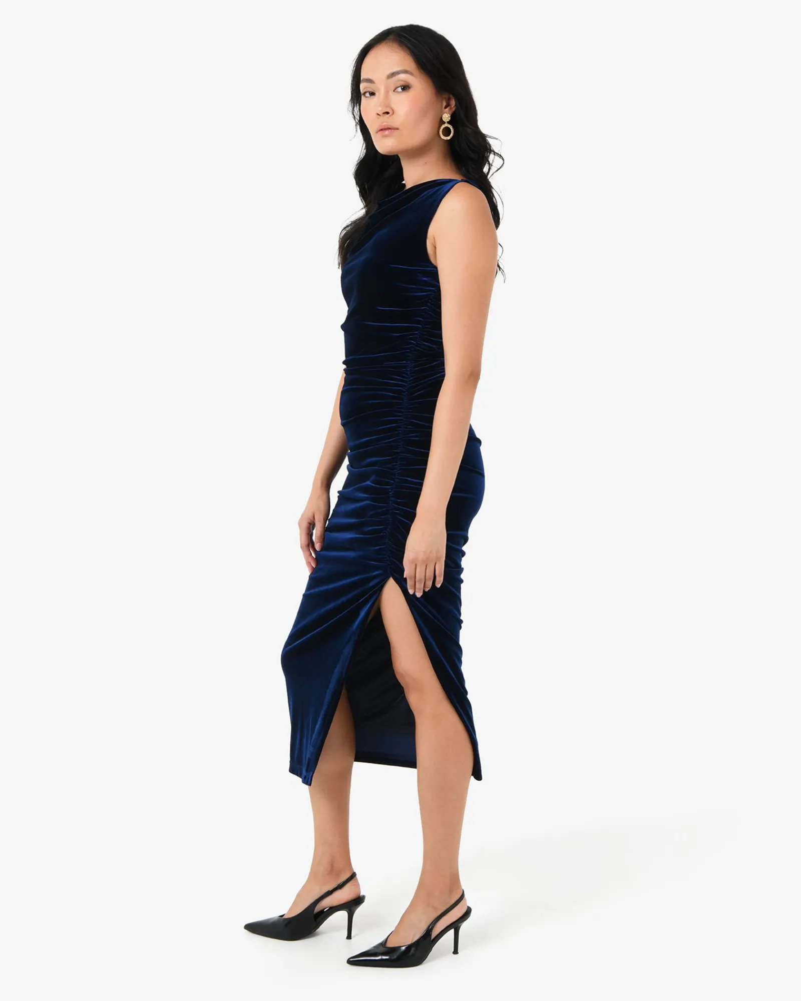 Forcast Cory Drape Midi Dress* Midi Dresses|Midi Dresses