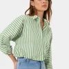 Forcast Courtney Relaxed Shirt* Long Sleeve Tops|Shirts & Blouses