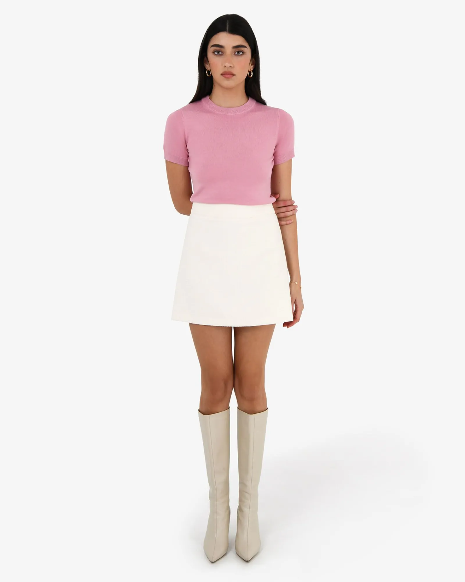 Forcast Cynthia Tweed Mini Skirt* Mini Skirts|Work Skirts