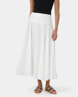 Forcast Deb Cotton Midi Full Skirt* Conscious|Midi & Maxi Skirts