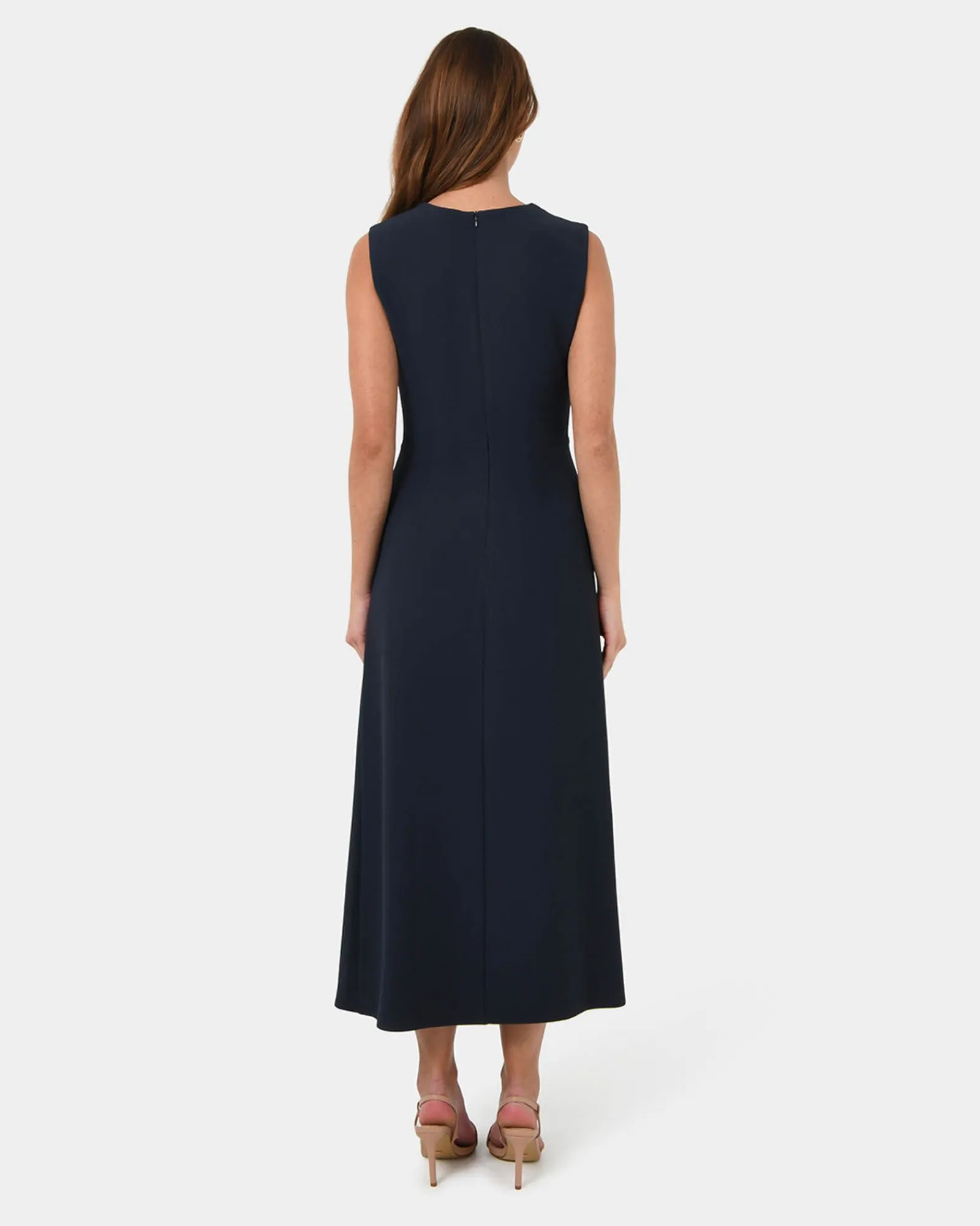 Forcast Demi Ruched Midi Dress* Midi Dresses|Midi Dresses
