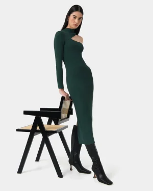 Forcast Destiny Cut Out Knit Dress* Midi Dresses|Midi Dresses