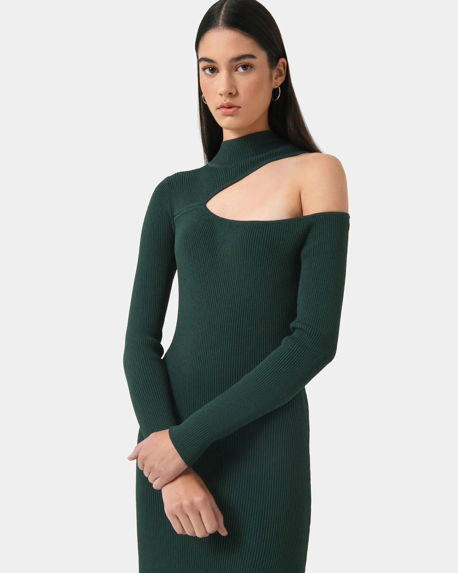 Forcast Destiny Cut Out Knit Dress* Midi Dresses|Midi Dresses