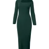 Forcast Destiny Cut Out Knit Dress* Midi Dresses|Midi Dresses